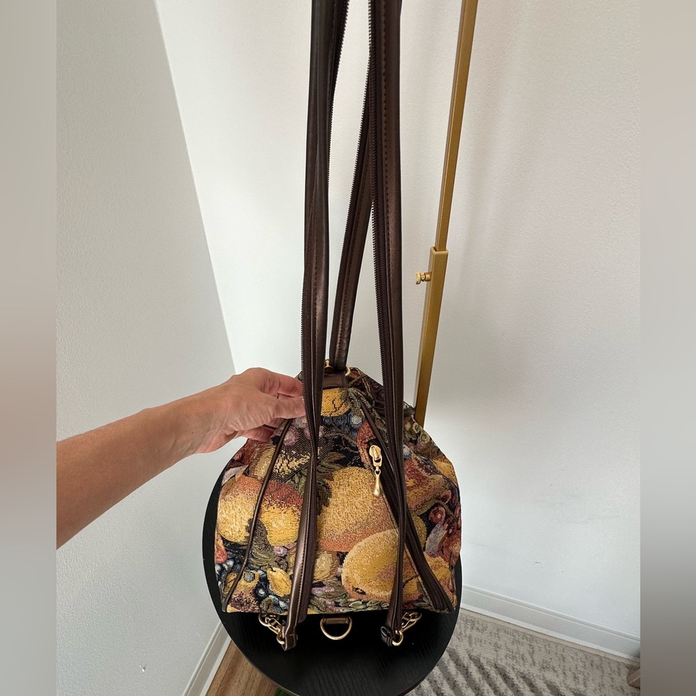 Artistic Fruit Pattern Tapestry Backpack - image 8